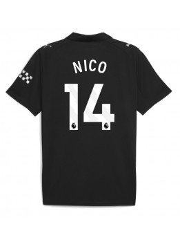 Billige Manchester City Nico Gonzalez #14 Bortedrakt 2025-26 Kortermet